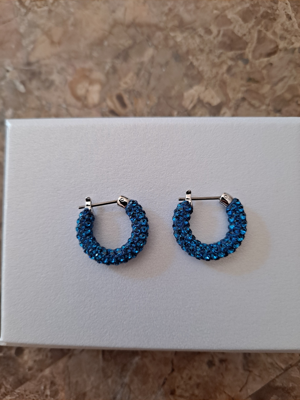 Authentic Swarovski Atelier Tigris Huggie Hoop Earrings